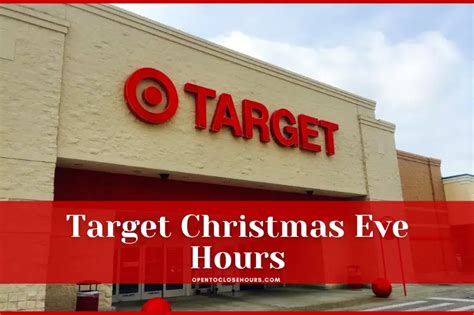 Post offices will be closed on Monday, Dec. . Target hours christmas eve